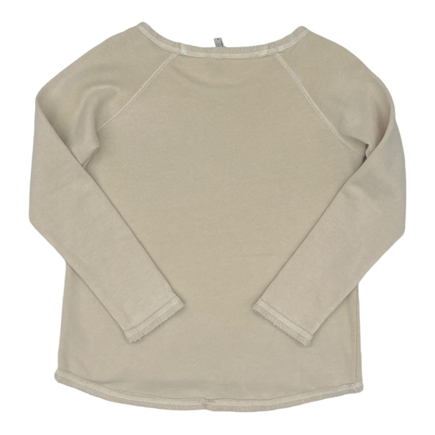 Sweatshirt Crewneck By Clothes Mentor In Cream, Size:S