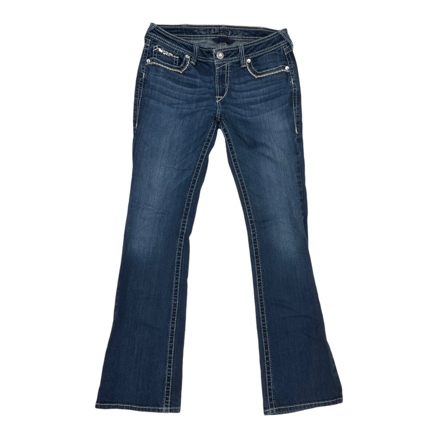 Jeans Boot Cut By Ariat In Blue Denim, Size:10