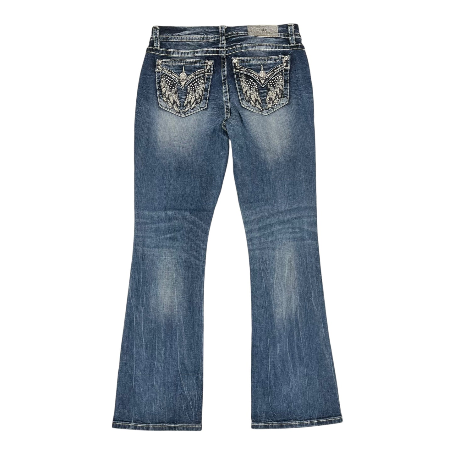 Jeans Boot Cut By Miss Me In Blue Denim, Size:8