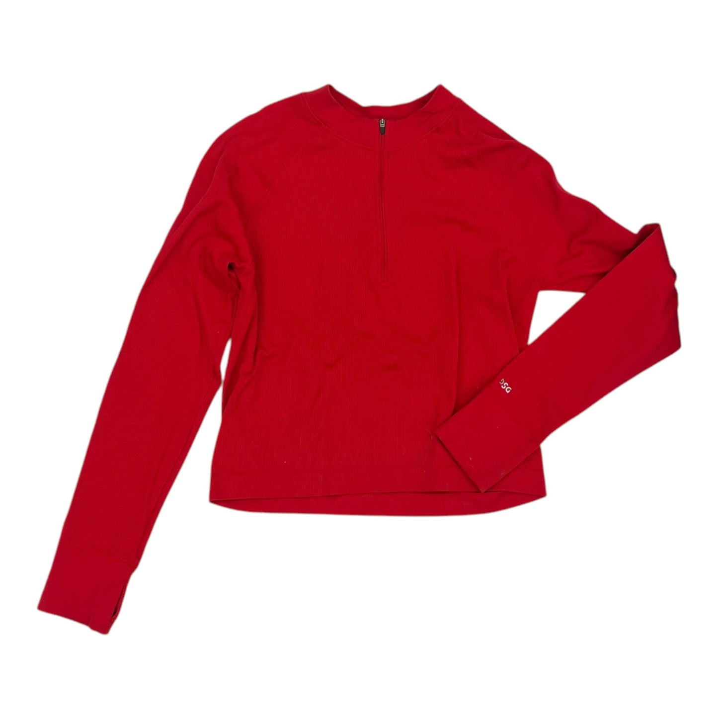 Athletic Top Ls Collar By Dsg Outerwear In Red, Size:Xxl