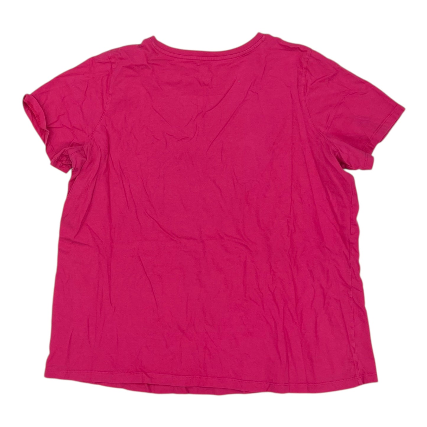 Top Ss Basic By Woman Within In Pink, Size:L