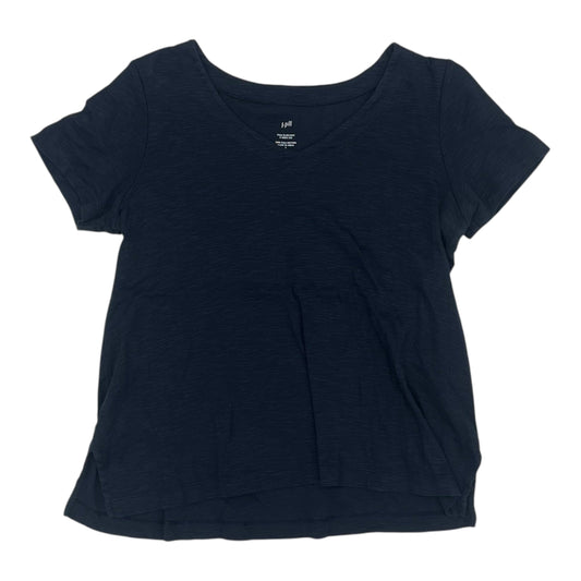 Top Ss Basic By J. Jill In Navy, Size:Sp
