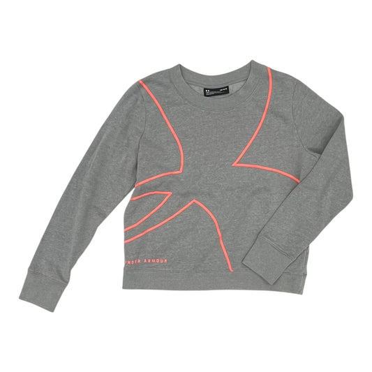 Athletic Sweatshirt Crewneck By Under Armour In Grey, Size:L