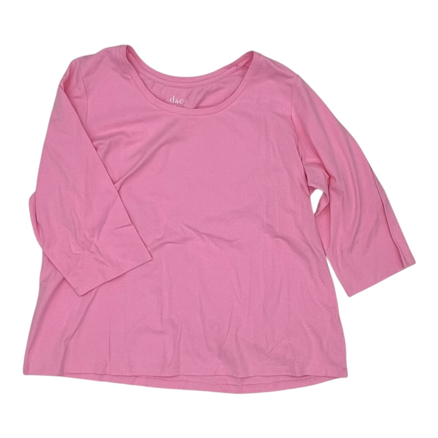 Top Ls Basic By Clothes Mentor In Pink, Size:2X
