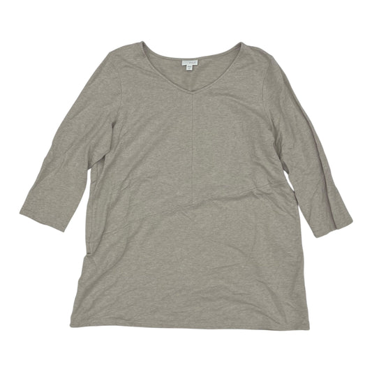 Top Ls By Pure Jill In Tan, Size:L