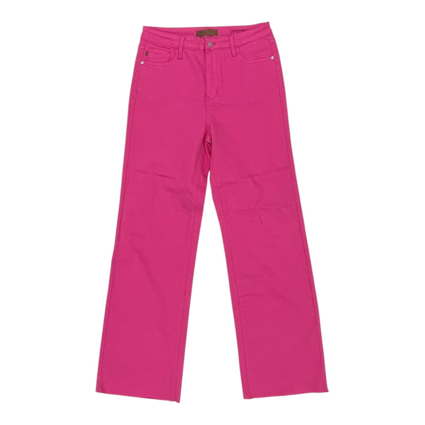 Jeans Straight By Judy Blue In Pink Denim, Size:10