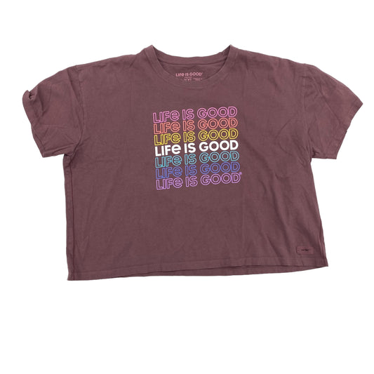 PURPLE LIFE IS GOOD TOP SS, Size XXL