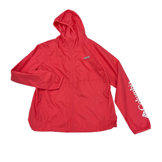 JACKET WINDBREAKER By COLUMBIA In PINK, Size:S