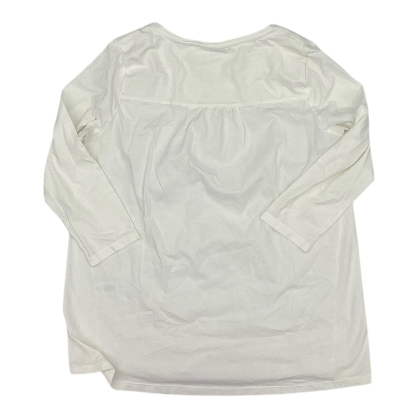 Top 3/4 Sleeve By J. Jill In White, Size:Xs