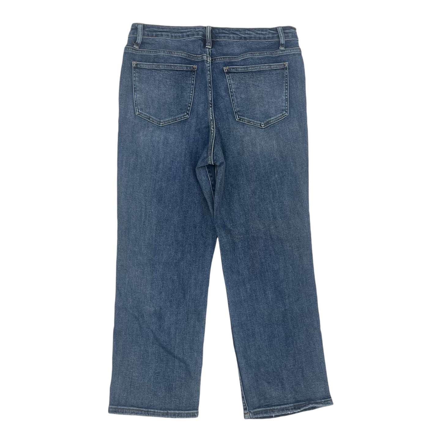 Jeans Straight By Clothes Mentor In Blue Denim, Size:14