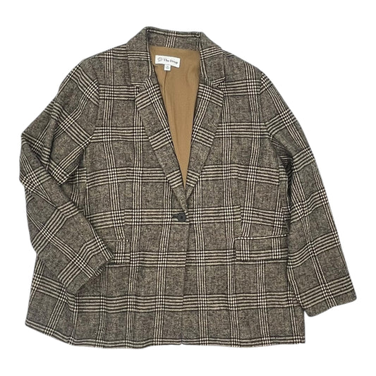 Blazer By Clothes Mentor In Tan, Size:2X