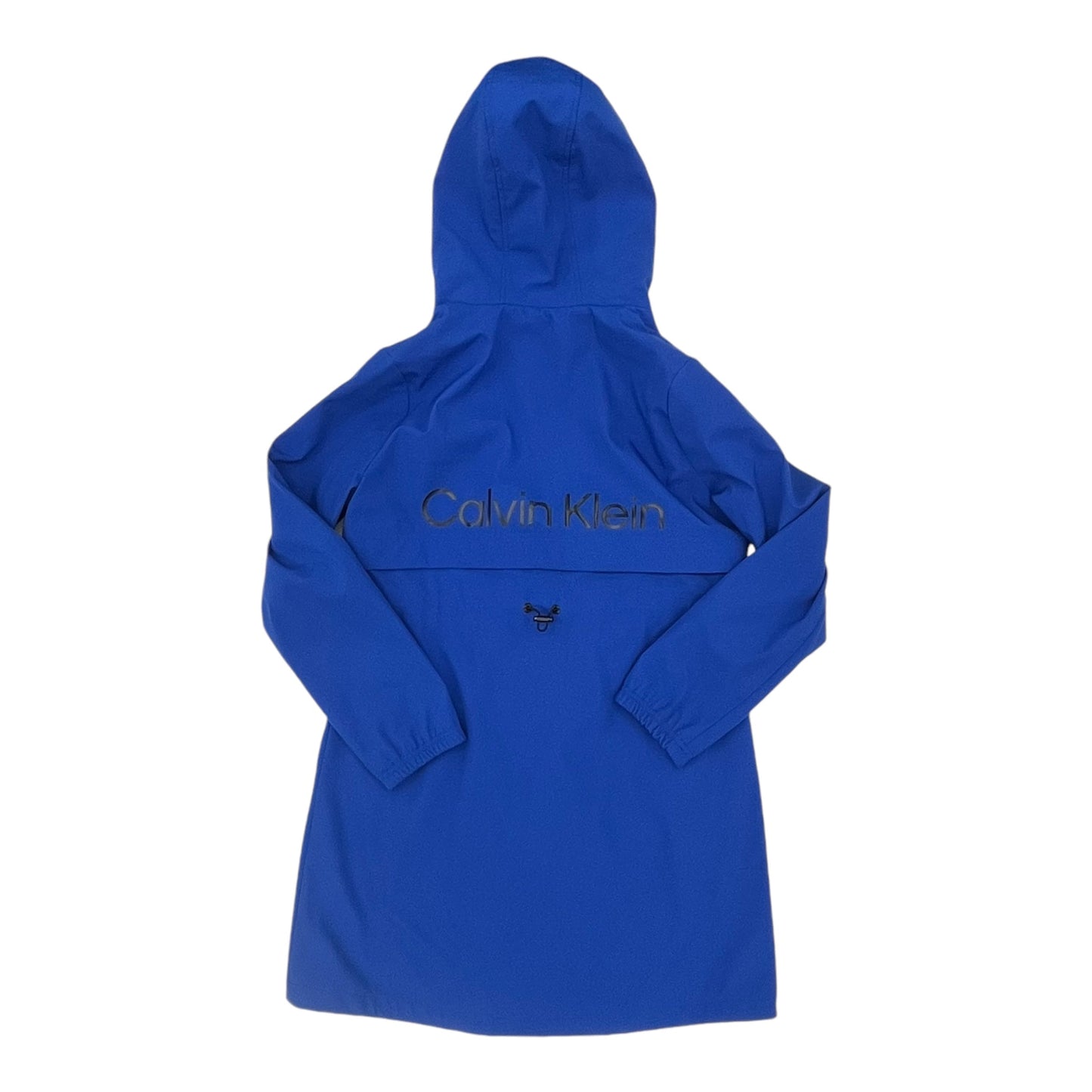 Coat Raincoat By Calvin Klein In Blue, Size:S