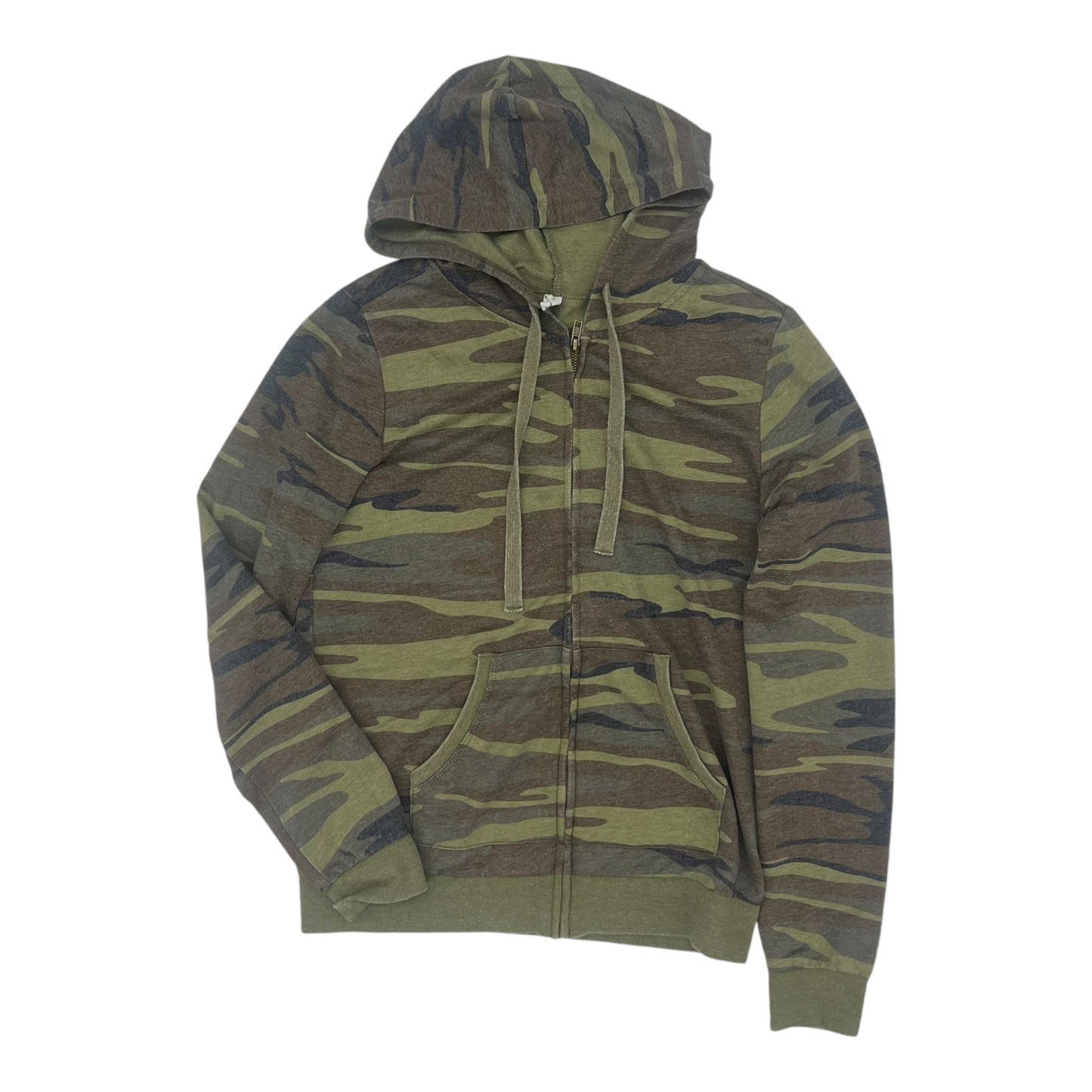 Sweatshirt Hoodie By Z Supply In Camouflage Print, Size:M