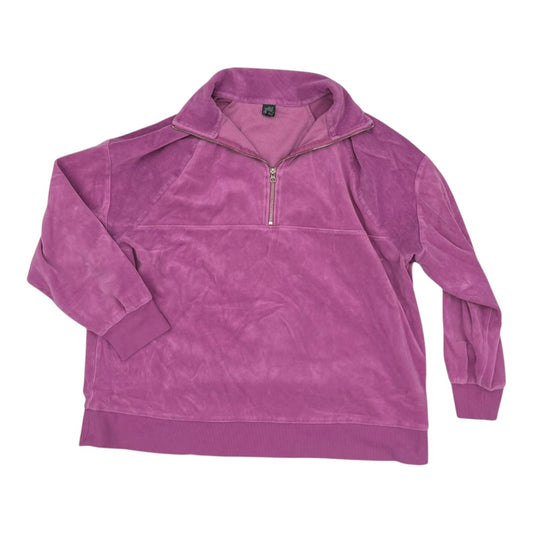 Sweatshirt Collar By Wild Fable In Purple, Size:2X