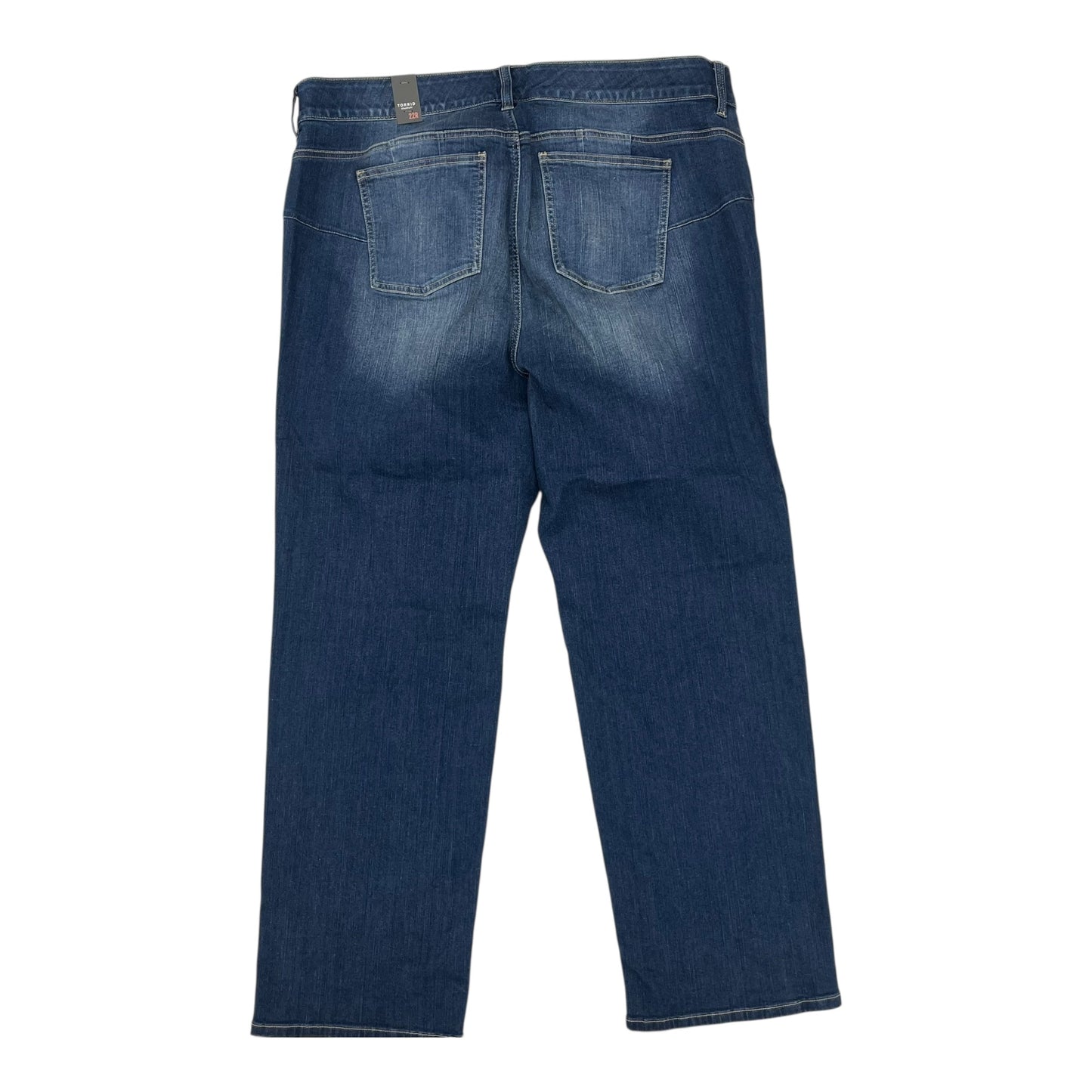 Jeans Straight By Torrid In Blue Denim, Size:22