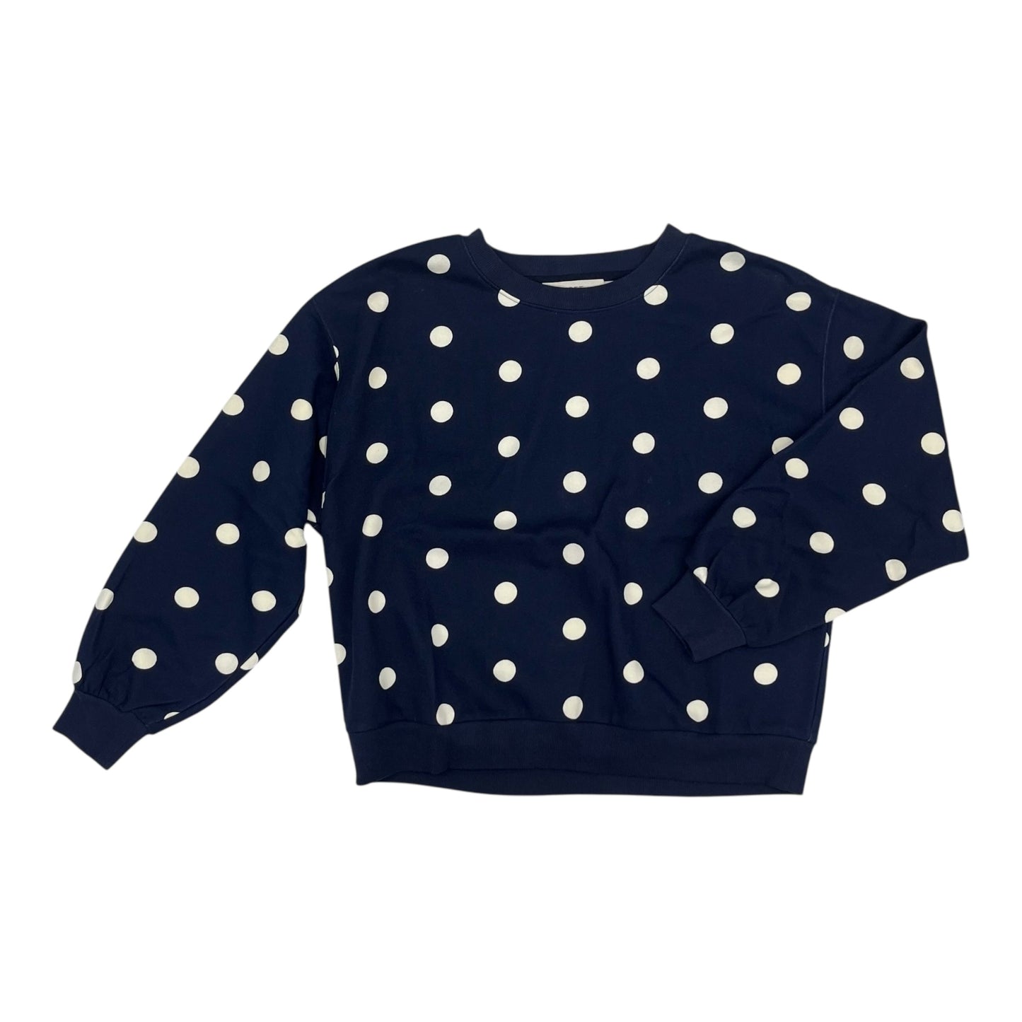 Sweatshirt Crewneck By Loft In Blue & White, Size:M