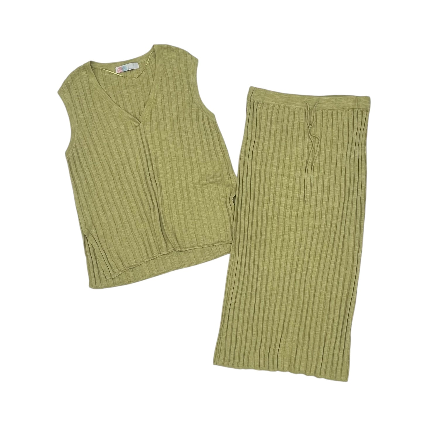 Skirt Set 2Pc By Free People In Green, Size:M