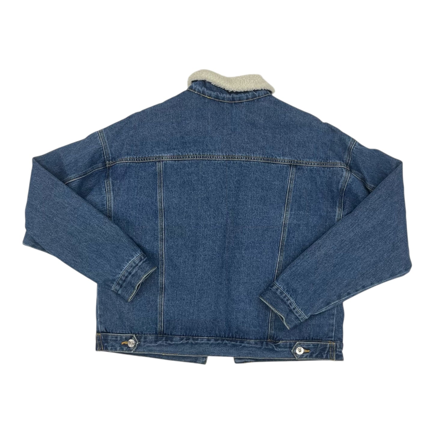 Jacket Denim By Love Tree In Blue Denim, Size:L