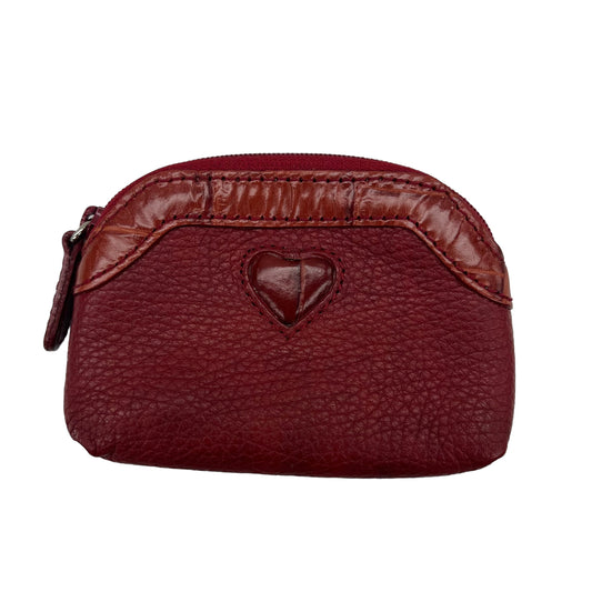 RED COIN PURSE LEATHER by BRIGHTON Size:SMALL