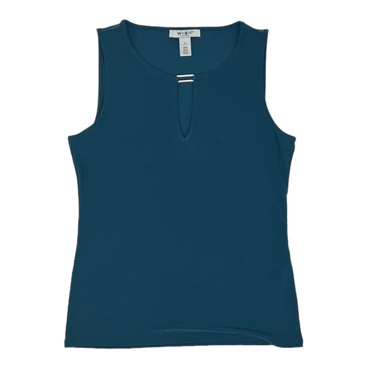 TEAL BLOUSE SLEEVELESS by WHITE HOUSE BLACK MARKET Size:S