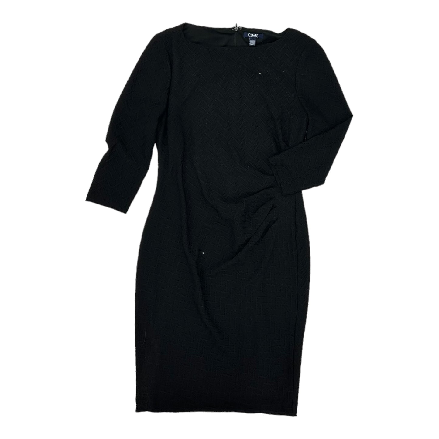 BLACK CHAPS DRESS PARTY MIDI, Size M