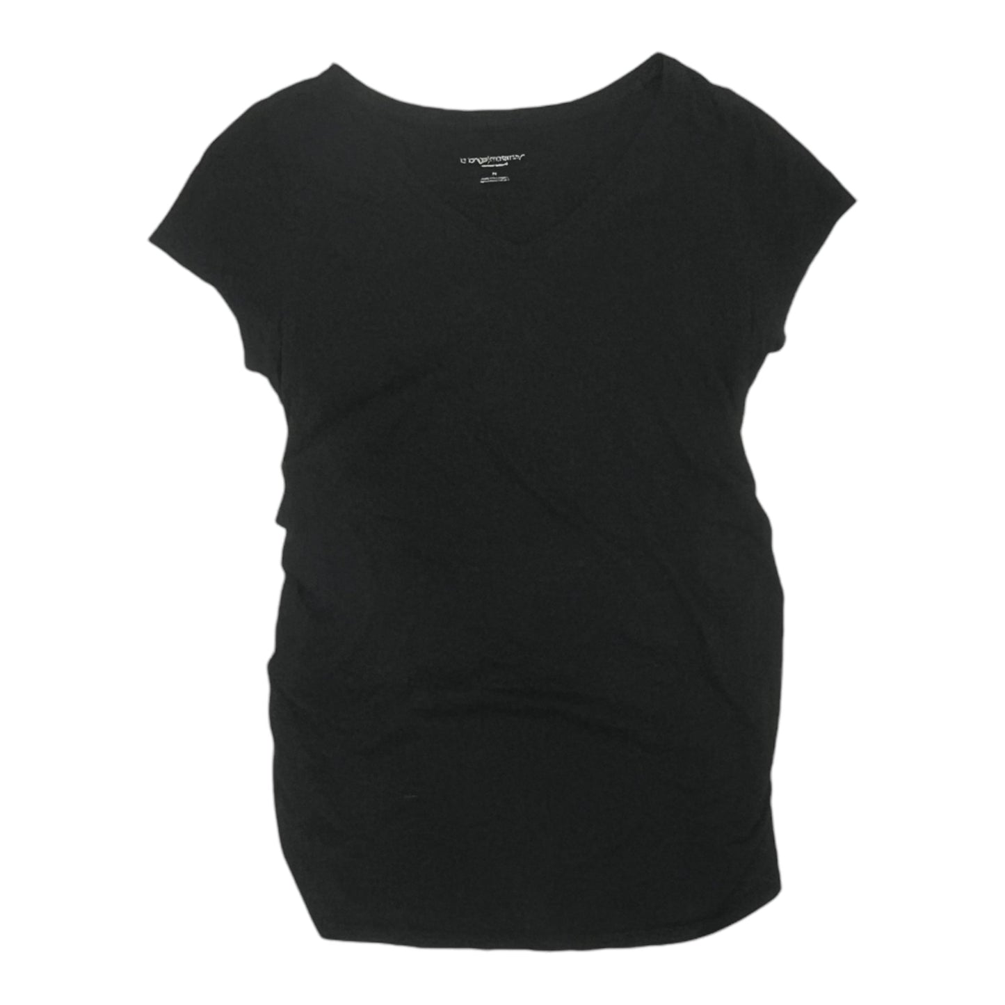 Mat Top Ss By Liz Lange Maternity In Black, Size:M