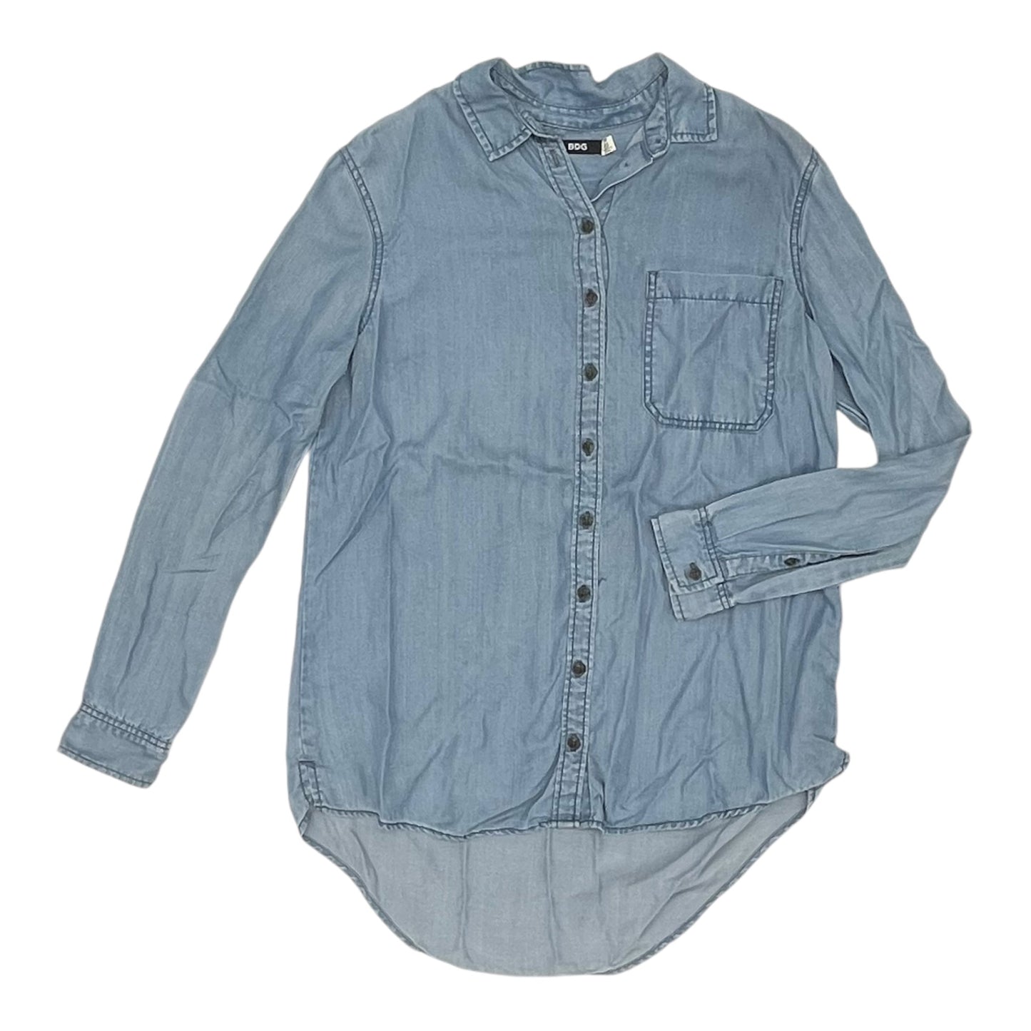 Top Ls By Bdg In Blue Denim, Size:M