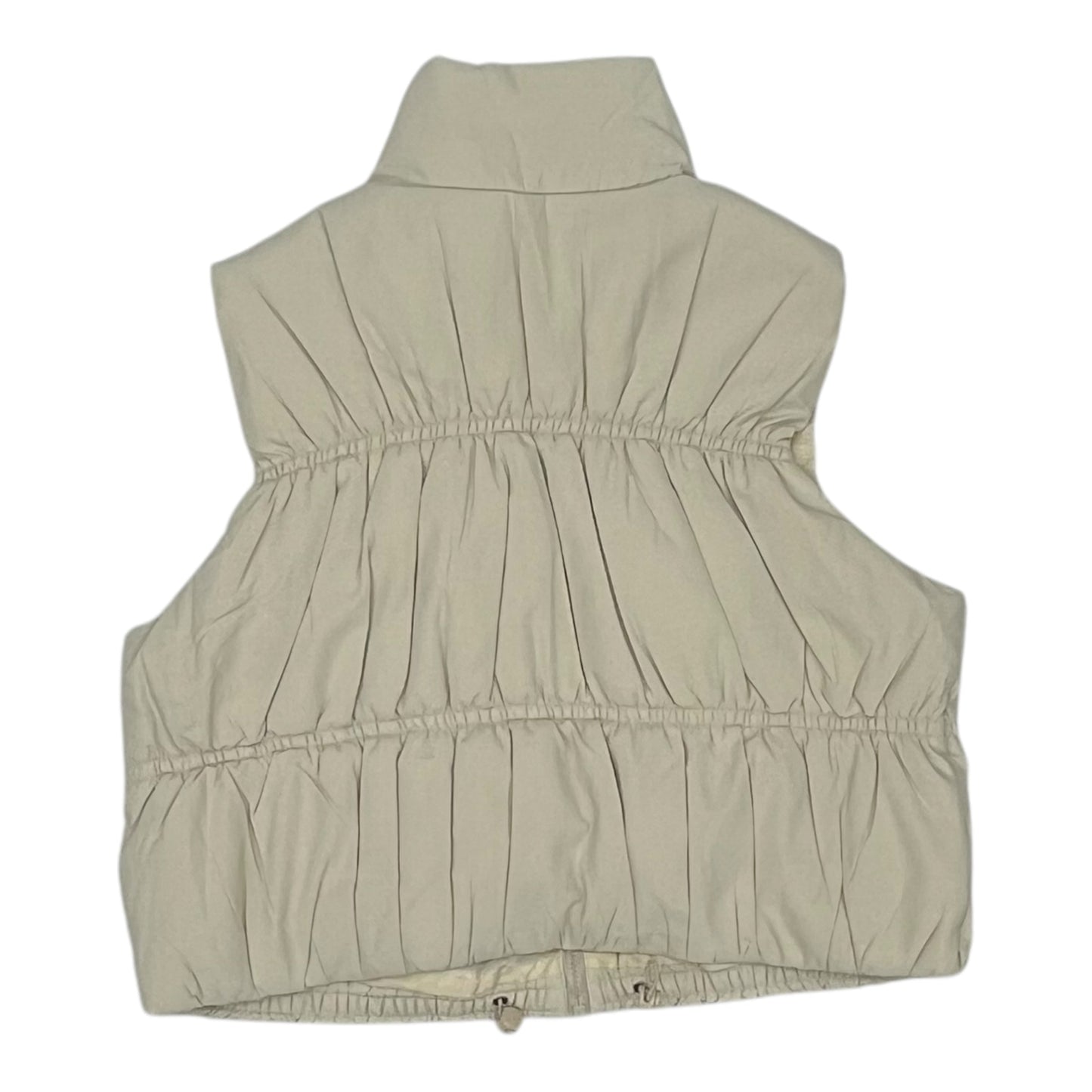 Vest Puffer & Quilted By Clothes Mentor In Cream, Size:L