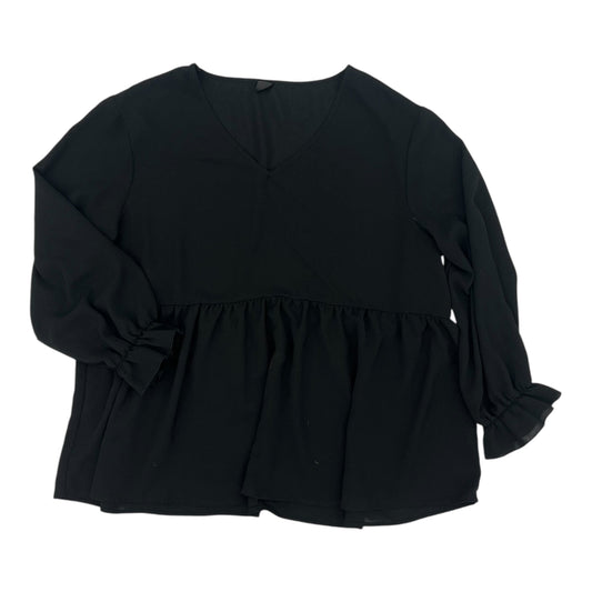 Top Ls By Shein In Black, Size:3X