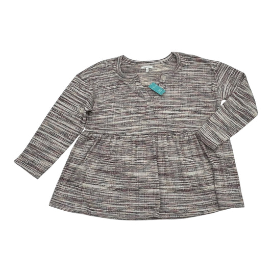 Top Ls By Maurices In Pink & Tan, Size:L