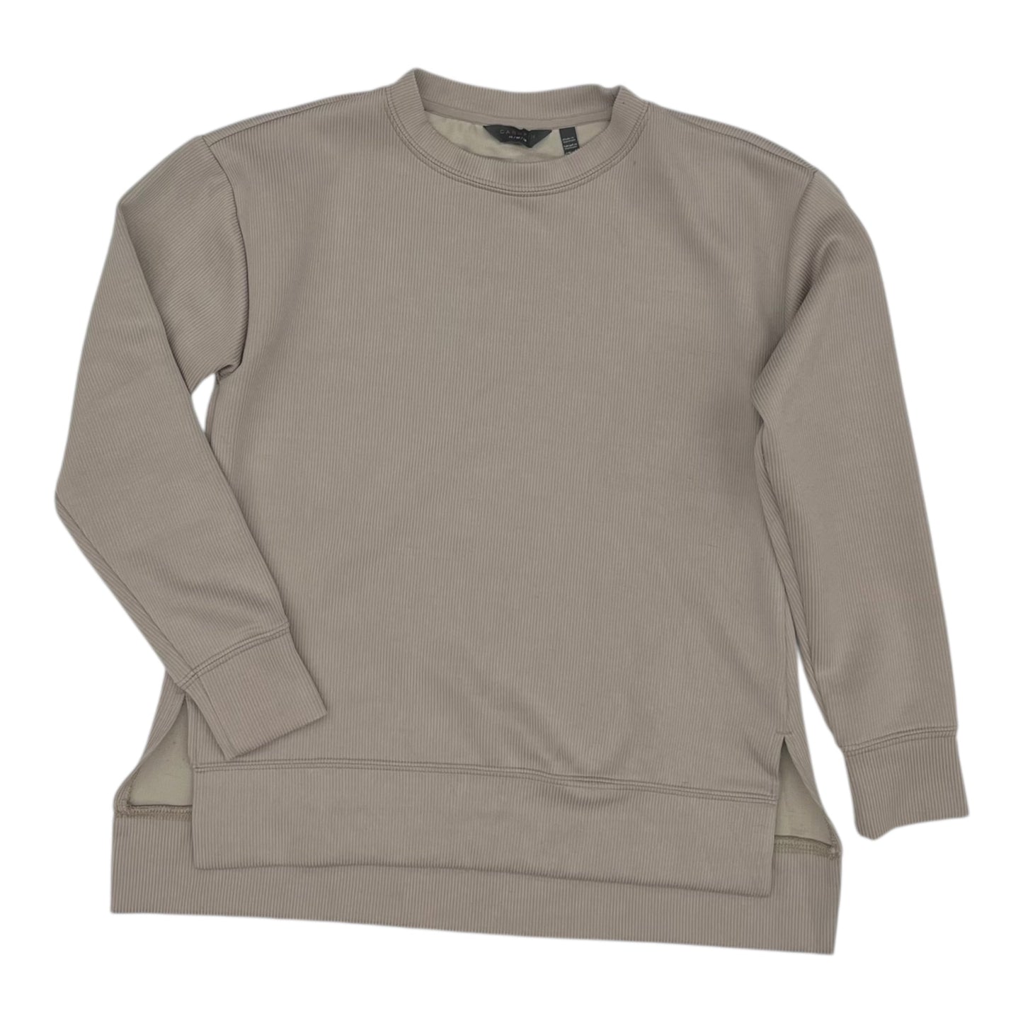 Athletic Sweatshirt Crewneck By Danskin In Tan, Size:Xs