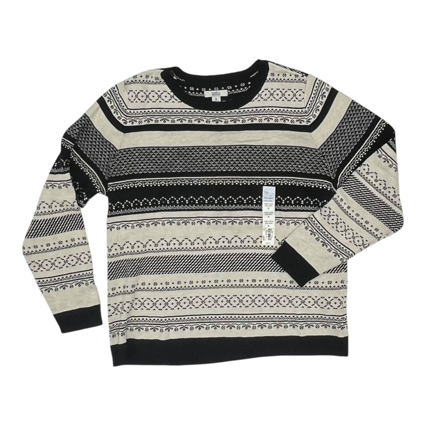 Sweater By Croft And Barrow In Black & White, Size:Xl