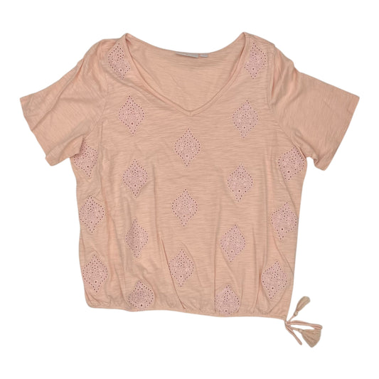 Top Ss By Belle By Kim Gravel In Pink, Size:L