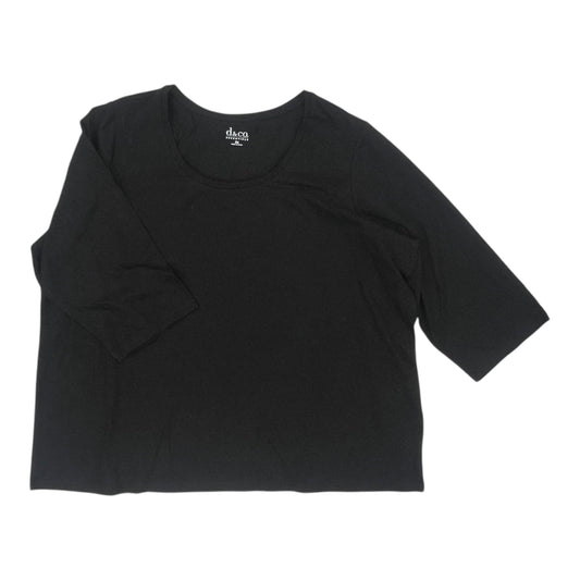 Top Ls Basic By Clothes Mentor In Black, Size:2X