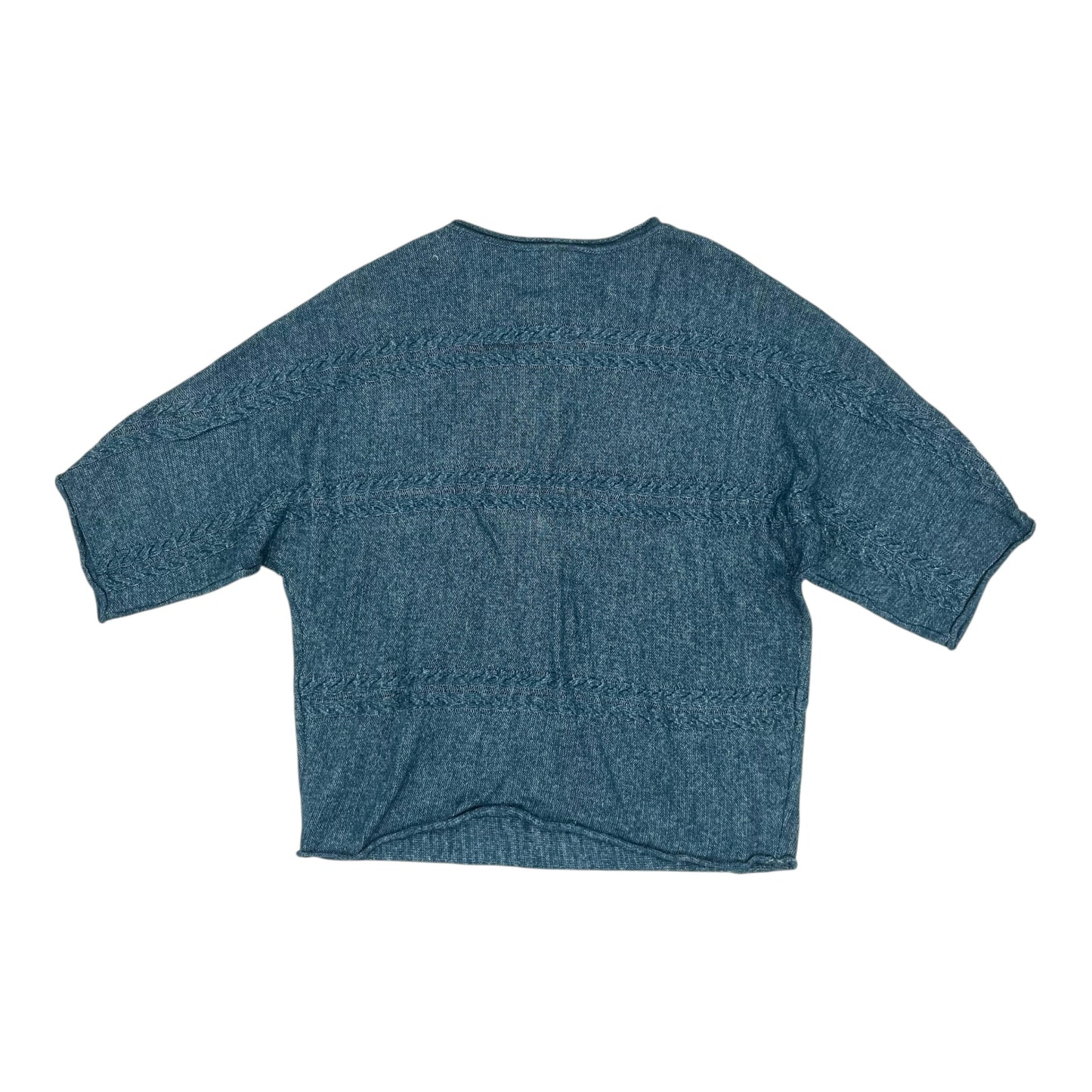 Sweater By D&Co. In Teal, Size:1X