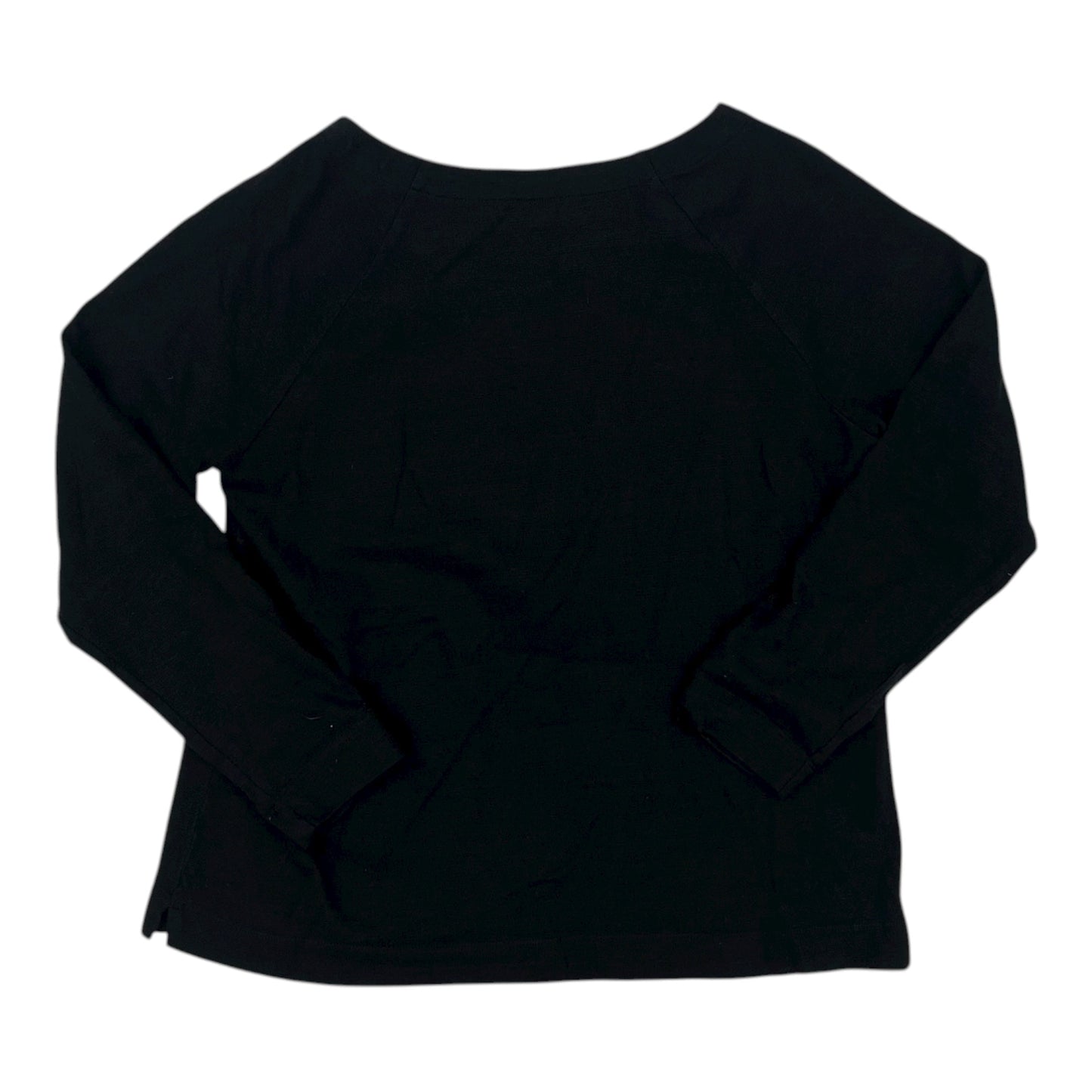 Top 3/4 Sleeve By Loft In Black, Size:L