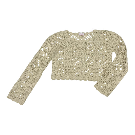 Sweater By Pink Lily In Tan, Size:M