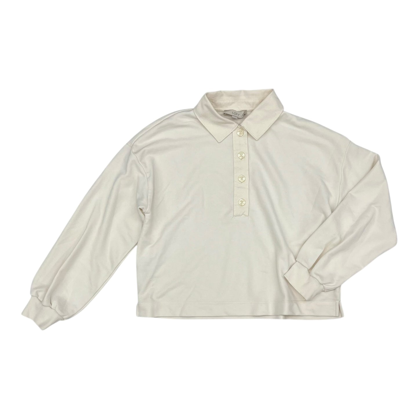Top Ls By Loft In Cream, Size:M