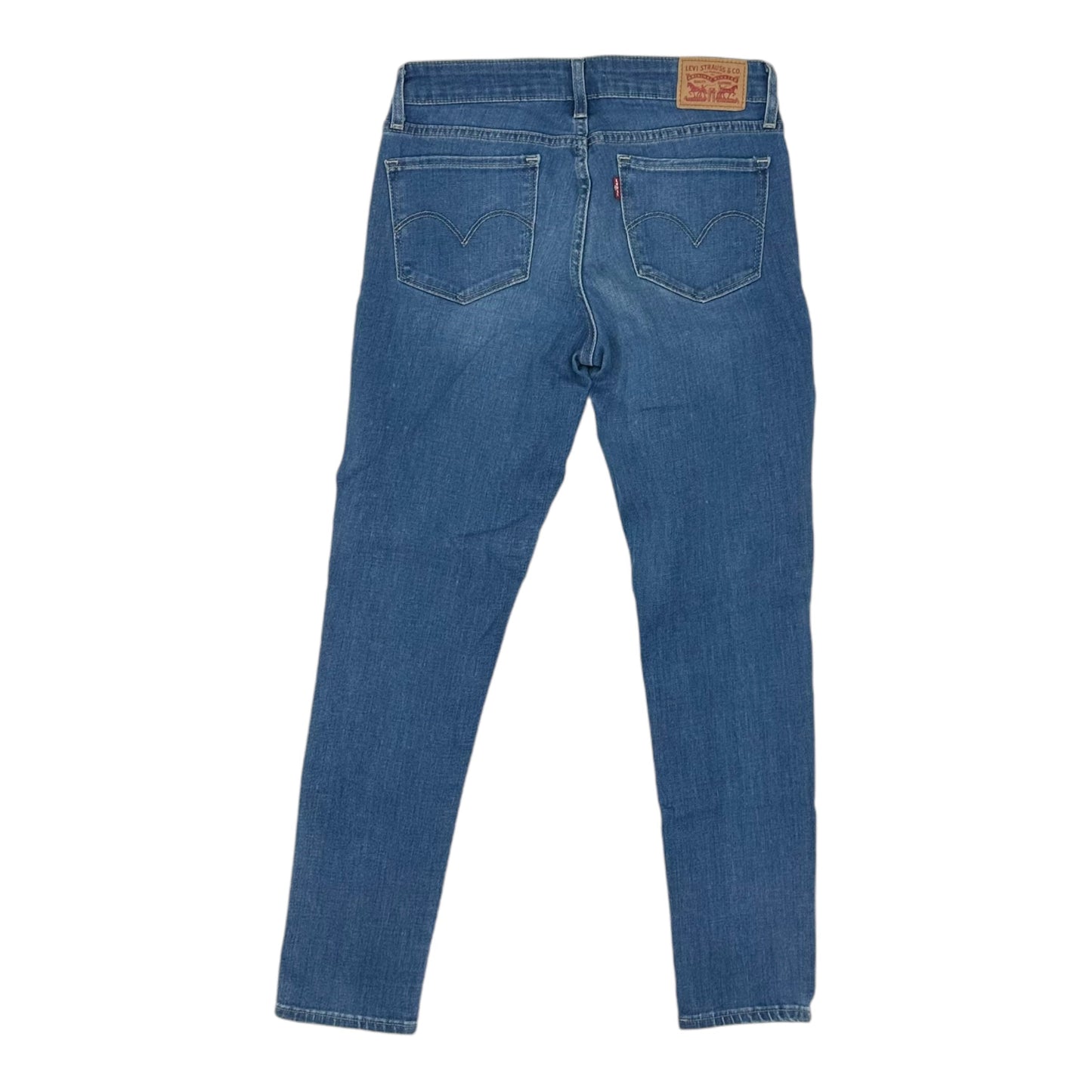 Jeans Skinny By Levis In Blue Denim, Size:4