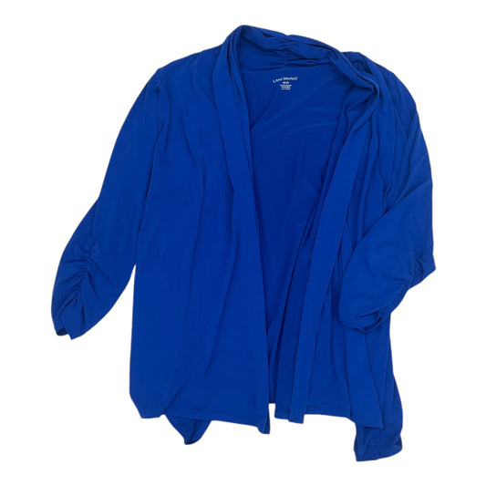 Cardigan By Lane Bryant In Blue, Size:1X