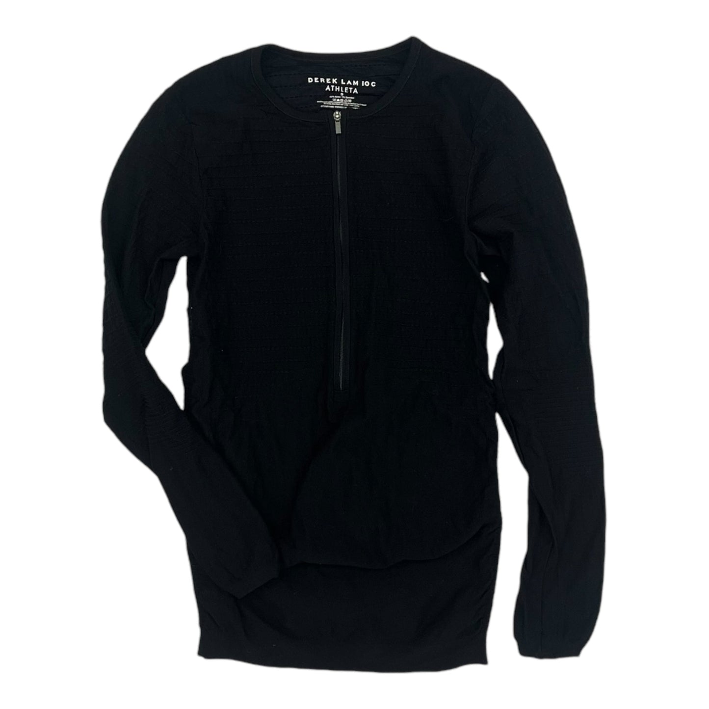 Athletic Top Ls Crewneck By Athleta In Black, Size:S