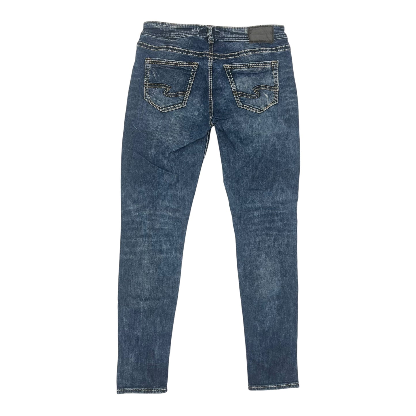 Jeans Skinny By Silver In Blue Denim, Size:8