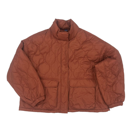 Jacket Puffer & Quilted By Old Navy In Orange, Size:L