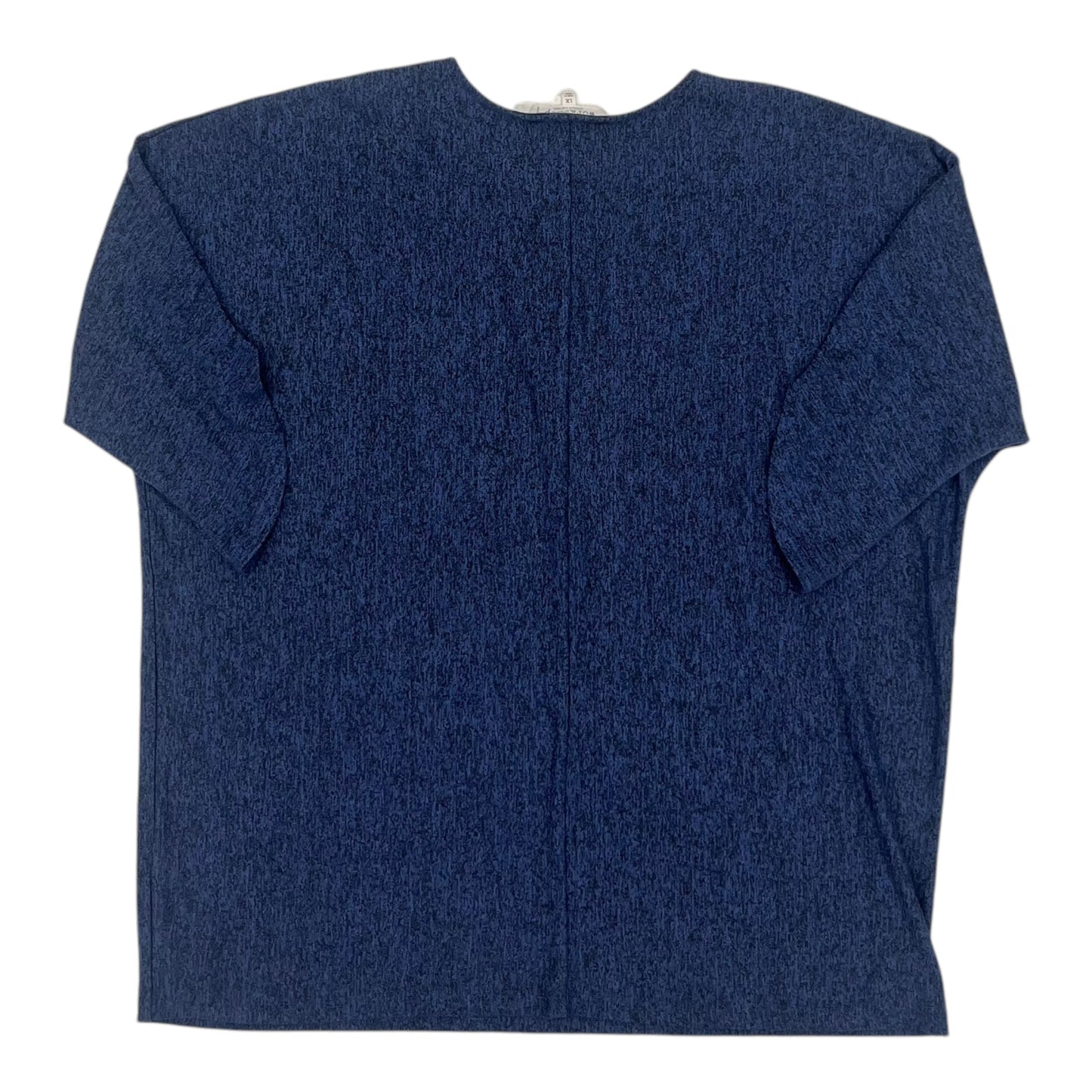 Top 3/4 Sleeve By Workshop In Blue, Size:1X