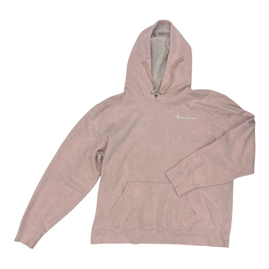 Athletic Sweatshirt Hoodie By Champion In Pink, Size:Xl