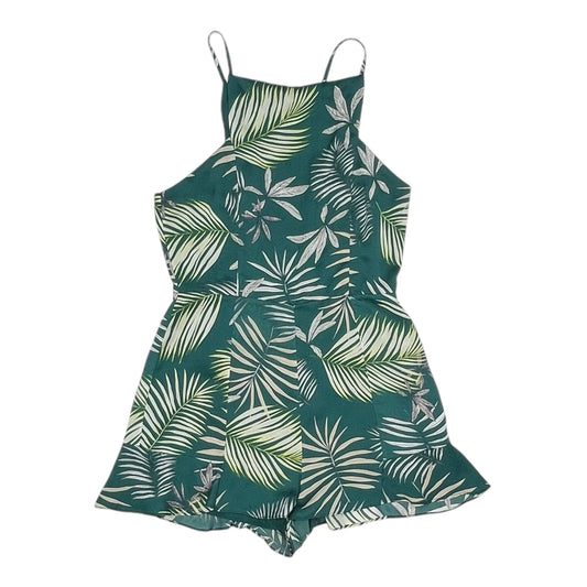 Romper By Bb Dakota In Green, Size:M