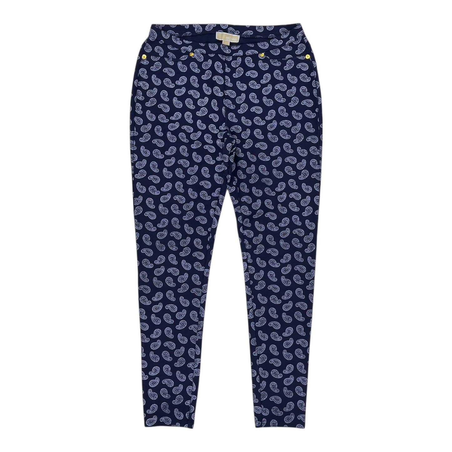 Pants Designer By Michael Kors In Blue, Size:M