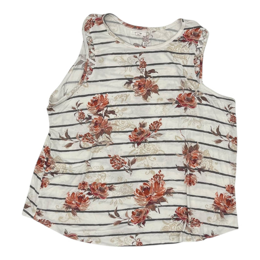 Top Sleeveless By Maurices In White, Size:1X