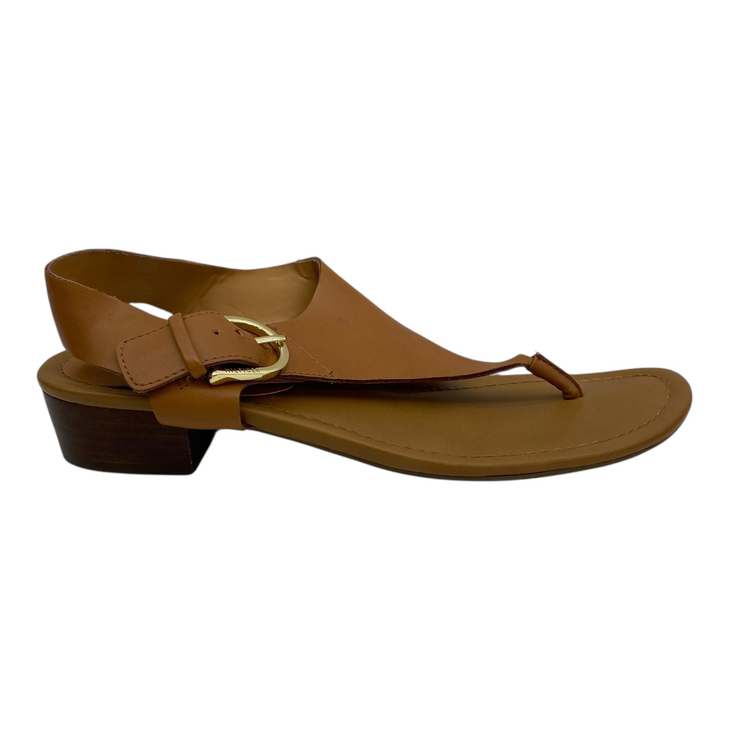 Sandals Heels Block By Tommy Hilfiger In Brown, Size:9.5