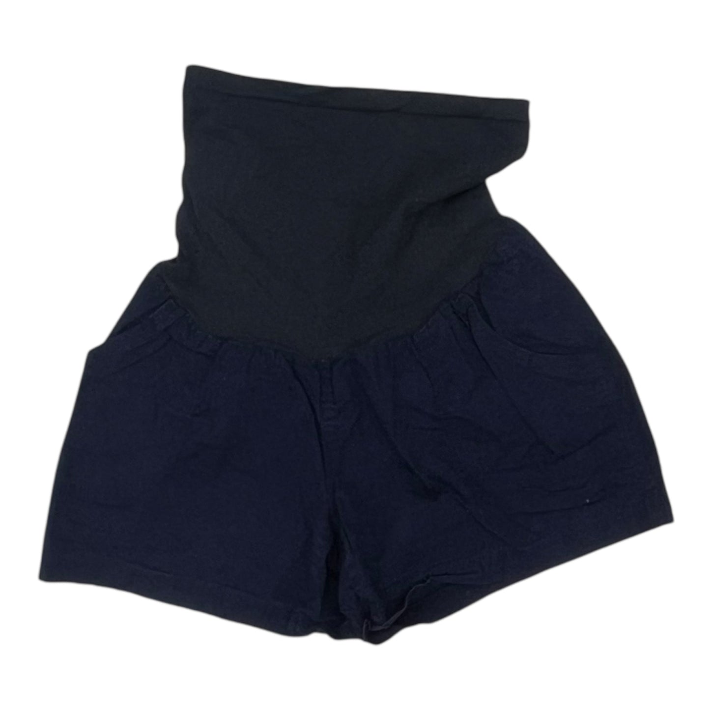 Mat Shorts By Motherhood In Blue, Size:L